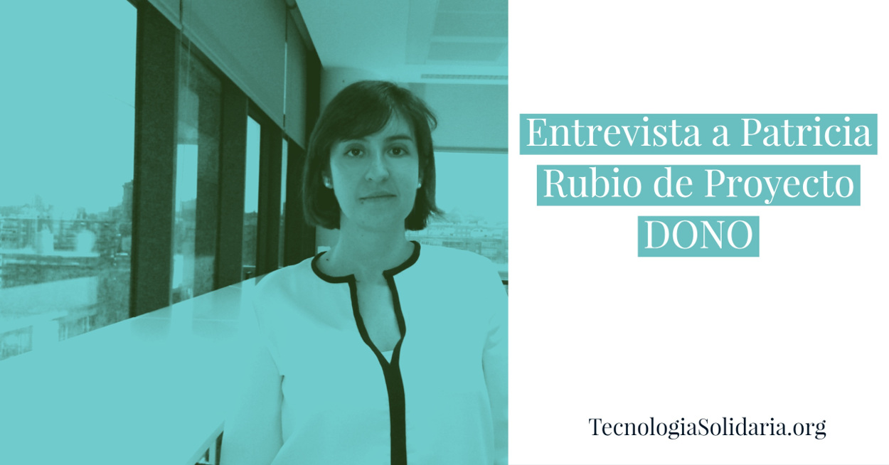 Entrevista a Patricia Rubio de Proyecto DONO