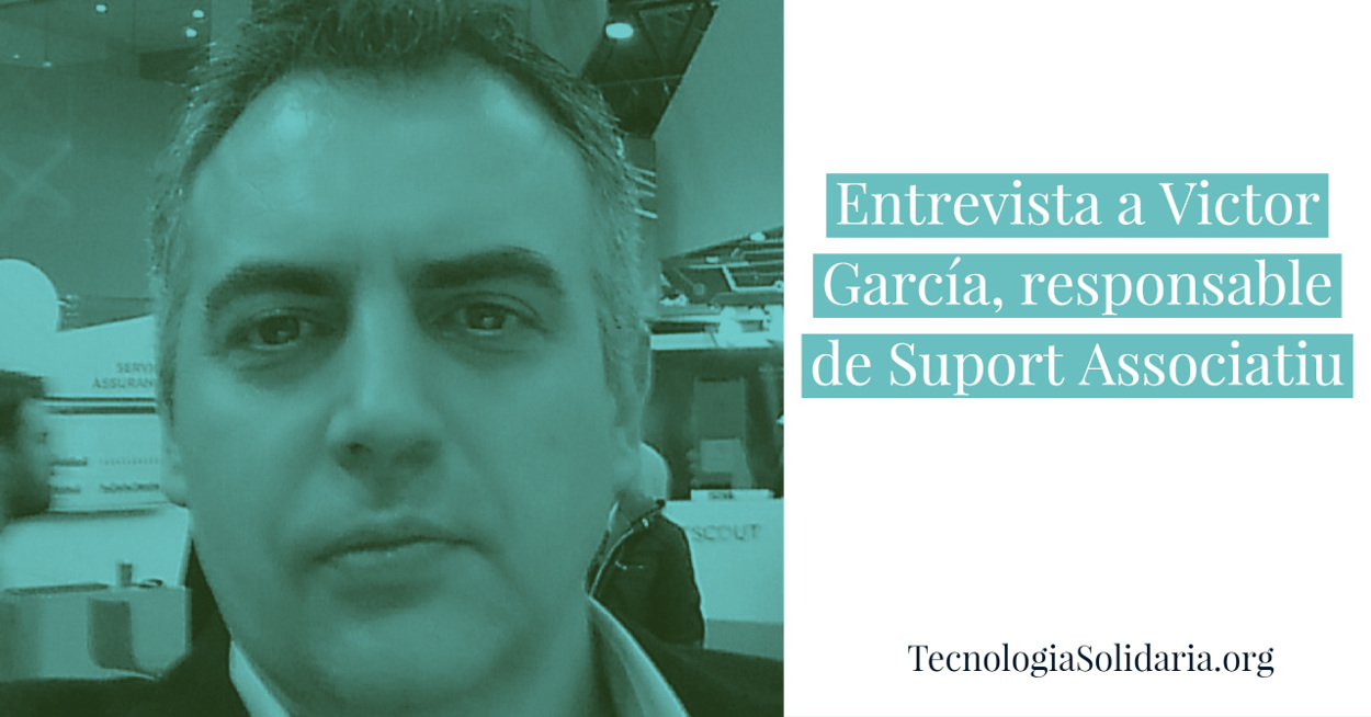 Entrevista a Victor García, responsable de Suport Associatiu